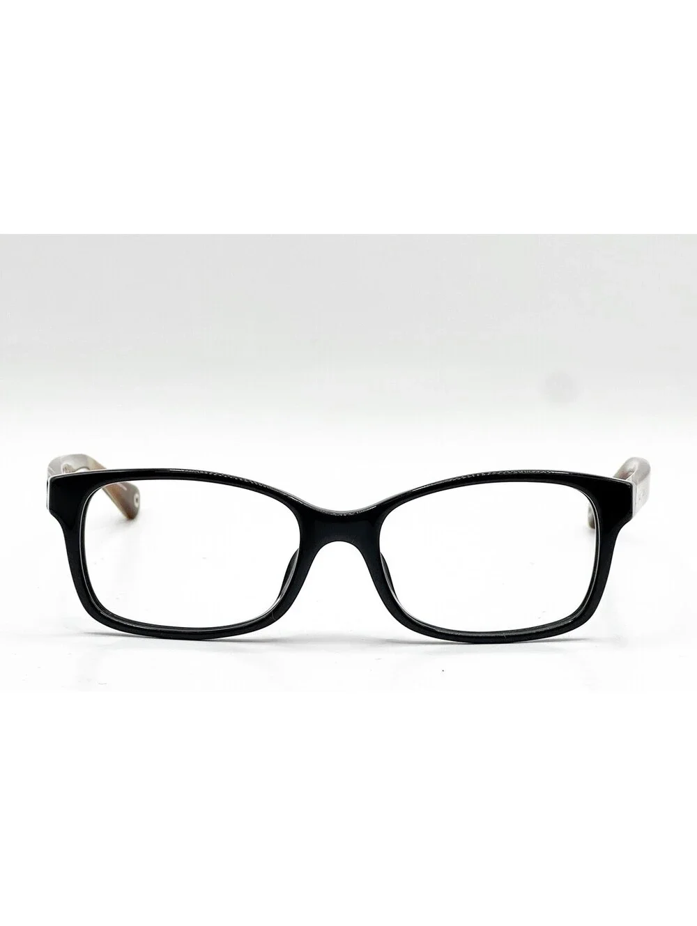 Coach HC 6047F 5193 Black/Light Brown Horn Authentic Eyeglass Frames 51-16